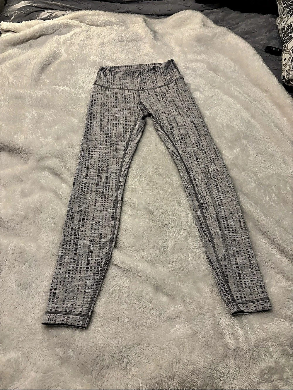 Lululemon Wunder Under Crop III (Digi Pixie Black Pitch Grey) Gray Leggings
